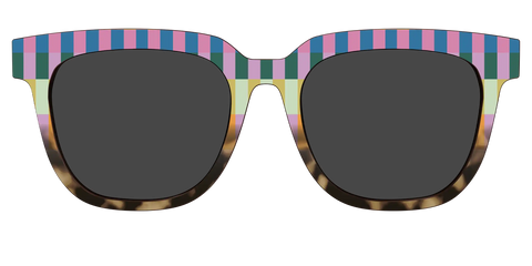 The Polarized Summer Stripes Tortoise Sun Top