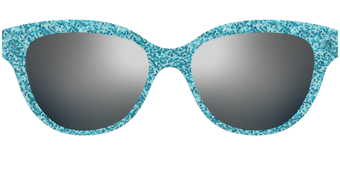 The Polarized Aquamarine Sparkle Sun Top