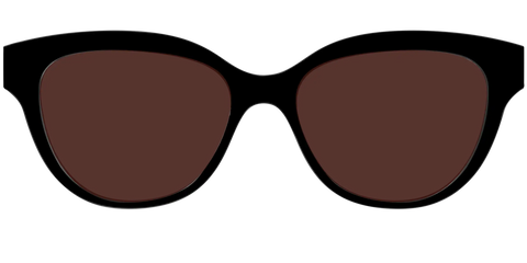 The Black with Brown Golf Lens