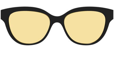 The Black With Citrine Yellow Lens