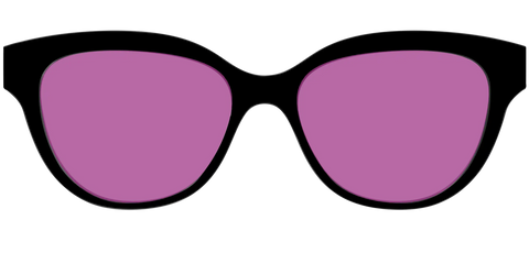 The Black with Violet Golf Lens