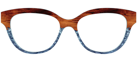 The Blue Wood Waves Crystal