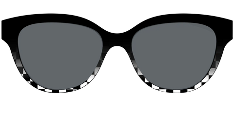 The Polarized Checkerboard Fade Sun Top