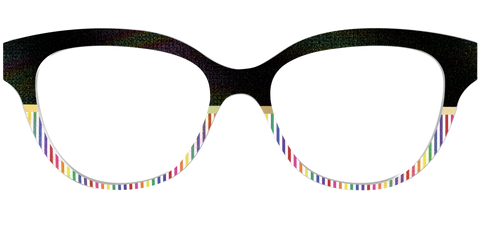 The Chic Pride Stripes Crystal with Gold Foil