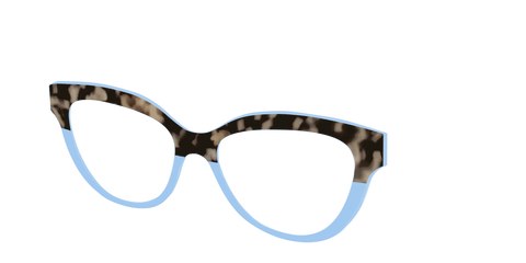 The Denim Tortoise Crystal Split