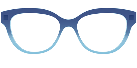 The Indigo to Sky Blue Gradient Crystal