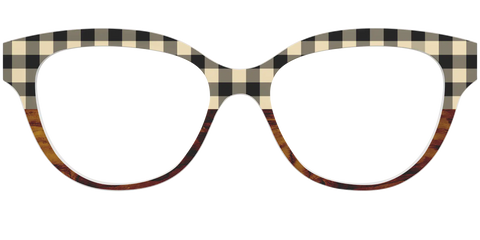 The Ivory Plaid Wood Split