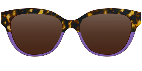 The Polarized Lavender Tortoise Split Sun Top
