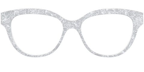 The Pale Gray Floral Lace