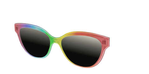 The Polarized Rainbow Gradient Sun Top