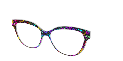 The Rainbow Splatter Black