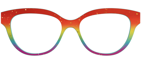 The Spectrum Gradient with Gold Flakes
