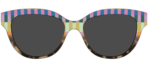 The Polarized Summer Stripes Tortoise Sun Top