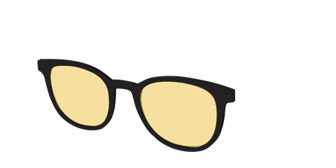 The Black With Citrine Yellow Lens