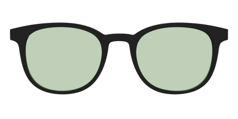 The Black With Sage Green Lens