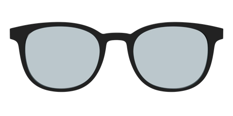 The Black With Slate Blue Lens