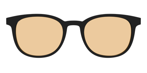 The Black With Umber Brown Lens