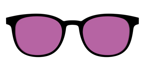 The Black with Violet Golf Lens