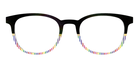 The Chic Pride Stripes Crystal with Gold Foil