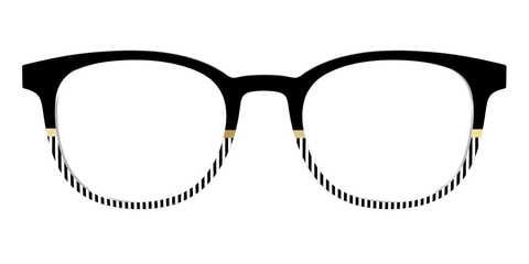 The Chic Stripes Crystal with Gold Foil