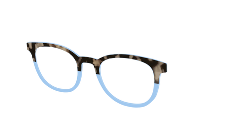 The Denim Tortoise Crystal Split