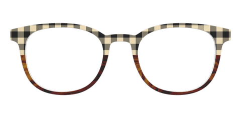 The Ivory Plaid Wood Split