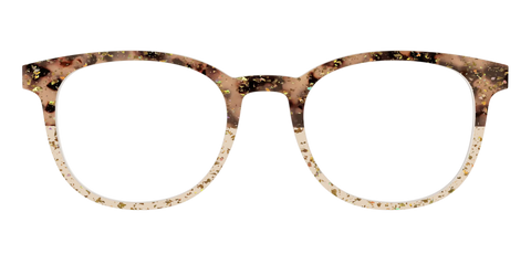 The Khaki Tortoise Crystal Split with Gold Flakes