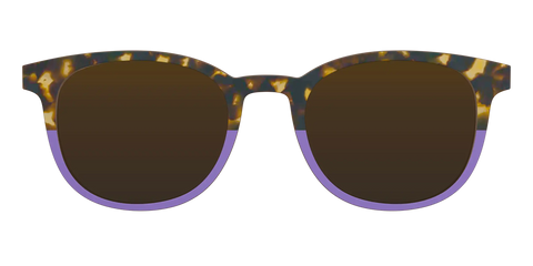 The Polarized Lavender Tortoise Split Sun Top