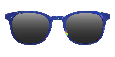 The Polarized Navy Holographic Bubbles Sun Top