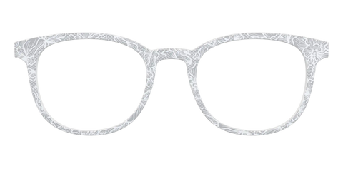 The Pale Gray Floral Lace