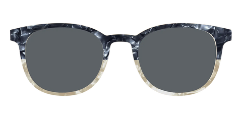 The Polarized Navy to Taupe Pearl Split Sun Top