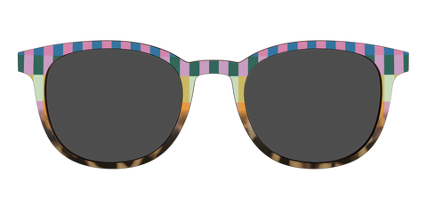 The Polarized Summer Stripes Tortoise Sun Top