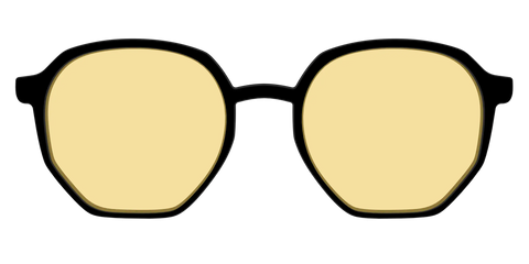 The Black With Citrine Yellow Lens