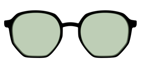 The Black With Sage Green Lens