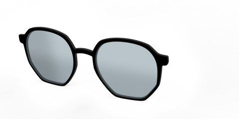 The Black With Slate Blue Lens