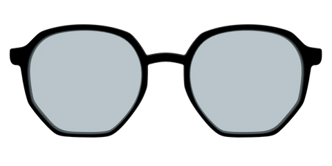 The Black With Slate Blue Lens