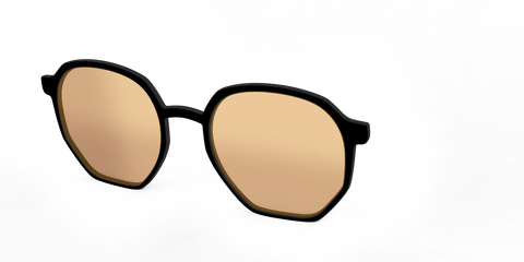 The Black With Umber Brown Lens