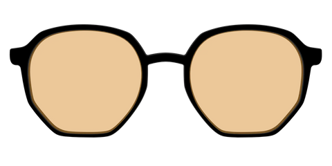 The Black With Umber Brown Lens