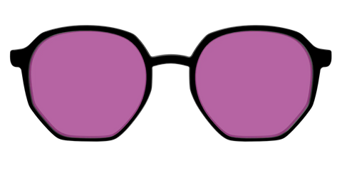 The Black with Violet Golf Lens