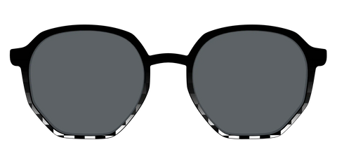 The Polarized Checkerboard Fade Sun Top
