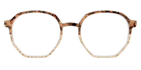 The Khaki Tortoise Crystal Split with Gold Flakes