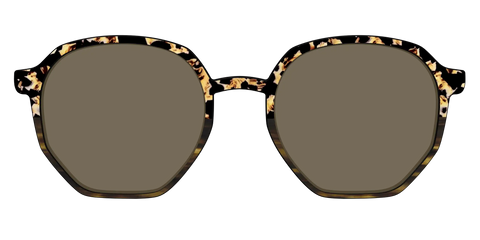 The Polarized Caramel Tortoise Horn Split Sun Top