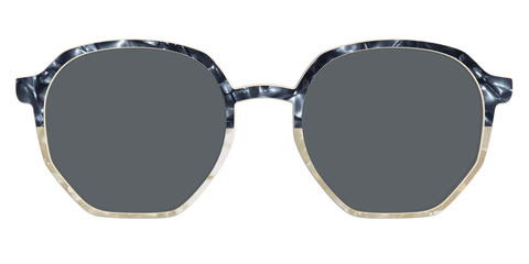 The Polarized Navy to Taupe Pearl Split Sun Top