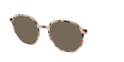The Polarized Prism Split Tortoise Sun Top