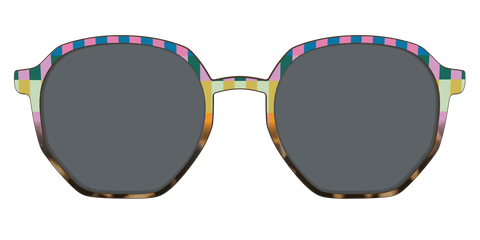 The Polarized Summer Stripes Tortoise Sun Top