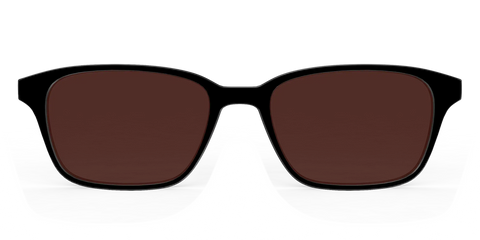 The Black with Brown Golf Lens