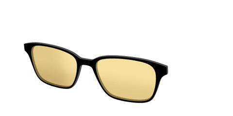 The Black With Citrine Yellow Lens