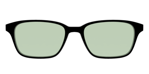 The Black With Sage Green Lens