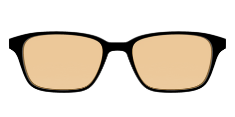The Black With Umber Brown Lens