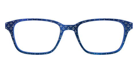 The Blue Shimmer with Silver Foil Anchors